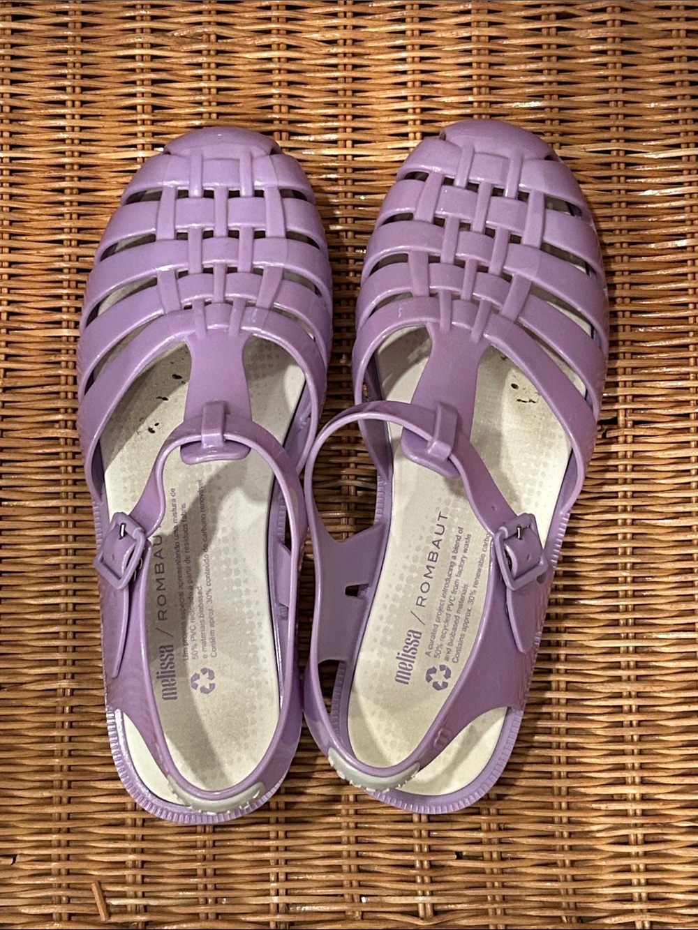Melissa Lavender Jelly Fisherman Sandals